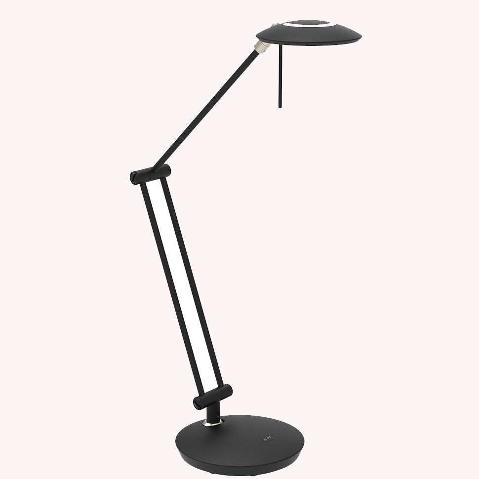 Zwarte tafellamp Zenith 2 4393ZW modern en richtbaar