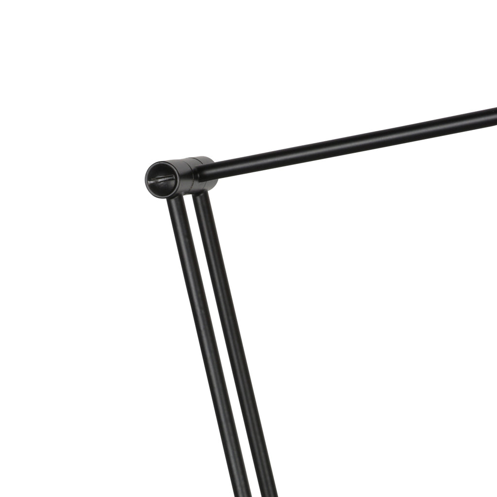 Zwarte tafellamp Zenith 2 4393ZW modern en richtbaar