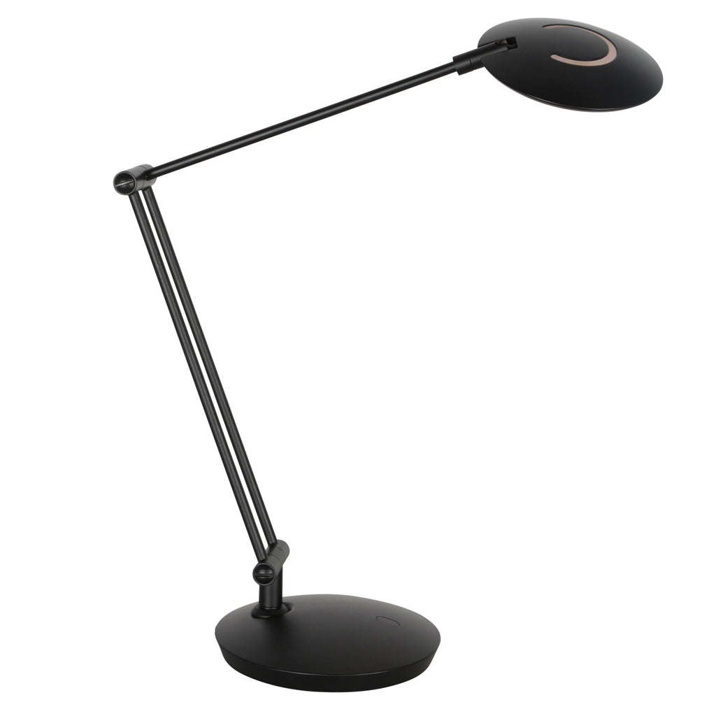Zwarte tafellamp Zenith 2 4393ZW modern en richtbaar