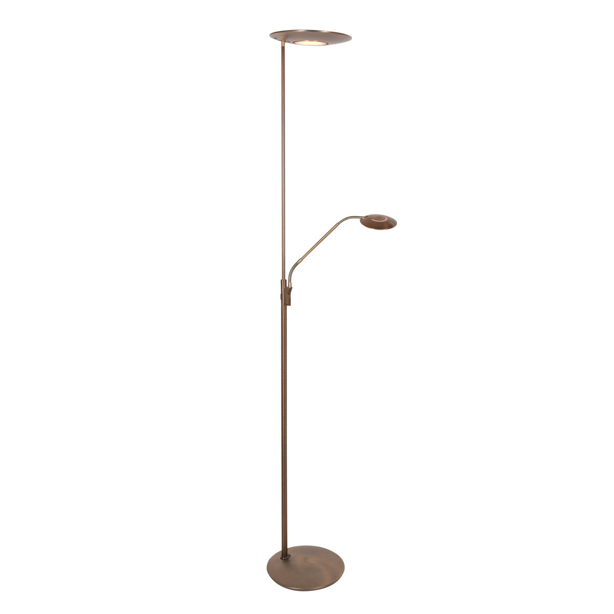 Vloerlamp Zenith 2 4394BR brons met afstansbediening