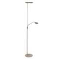 Vloerlamp Zenith 2 4394ST staal met uplight en leesarm