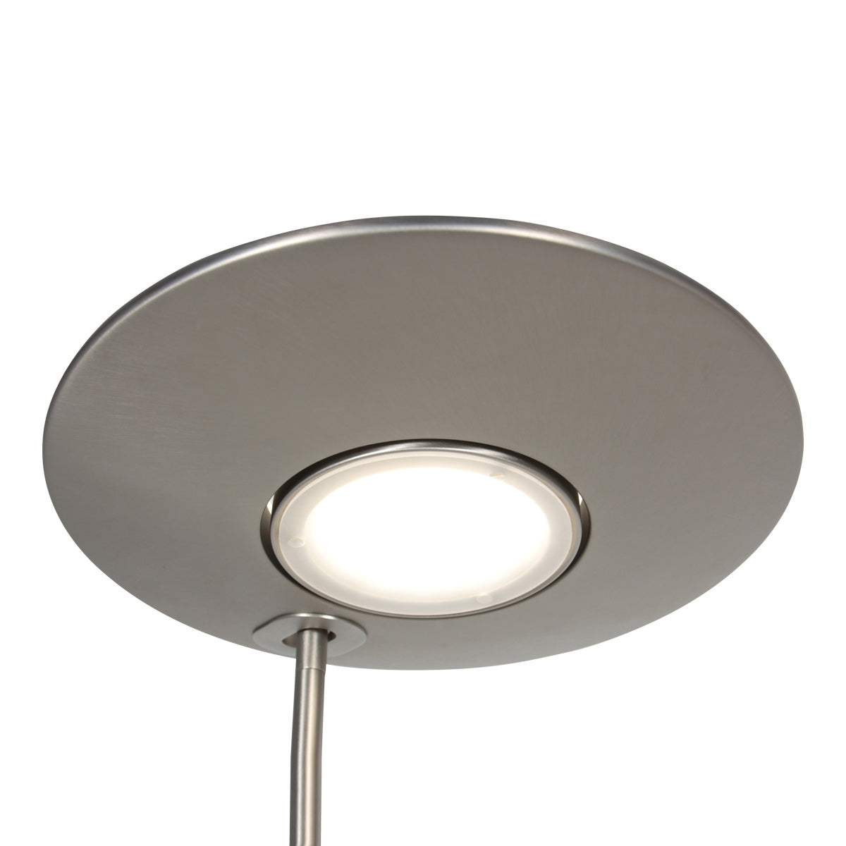 Vloerlamp Zenith 2 4394ST staal met uplight en leesarm