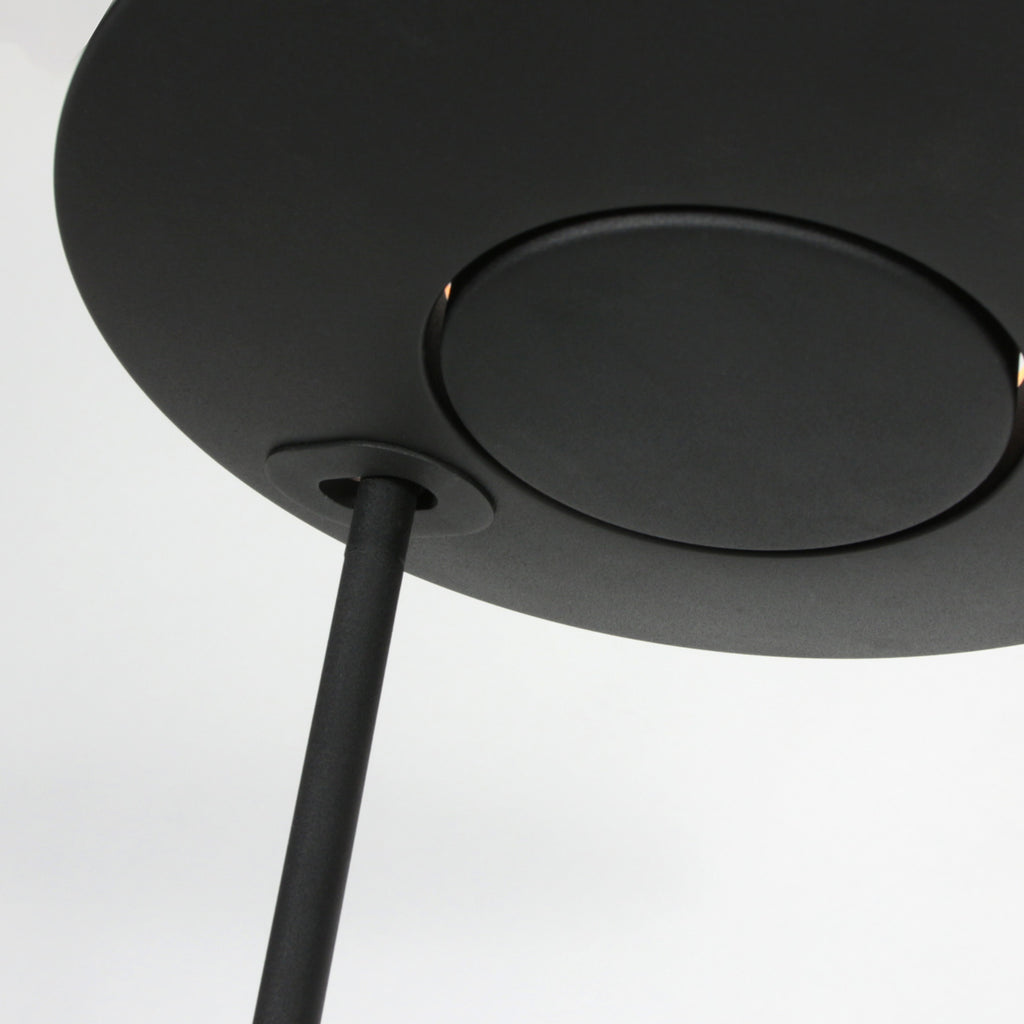 Vloerlamp Zenith 2 4394ZW zwart met uplight en leesarm