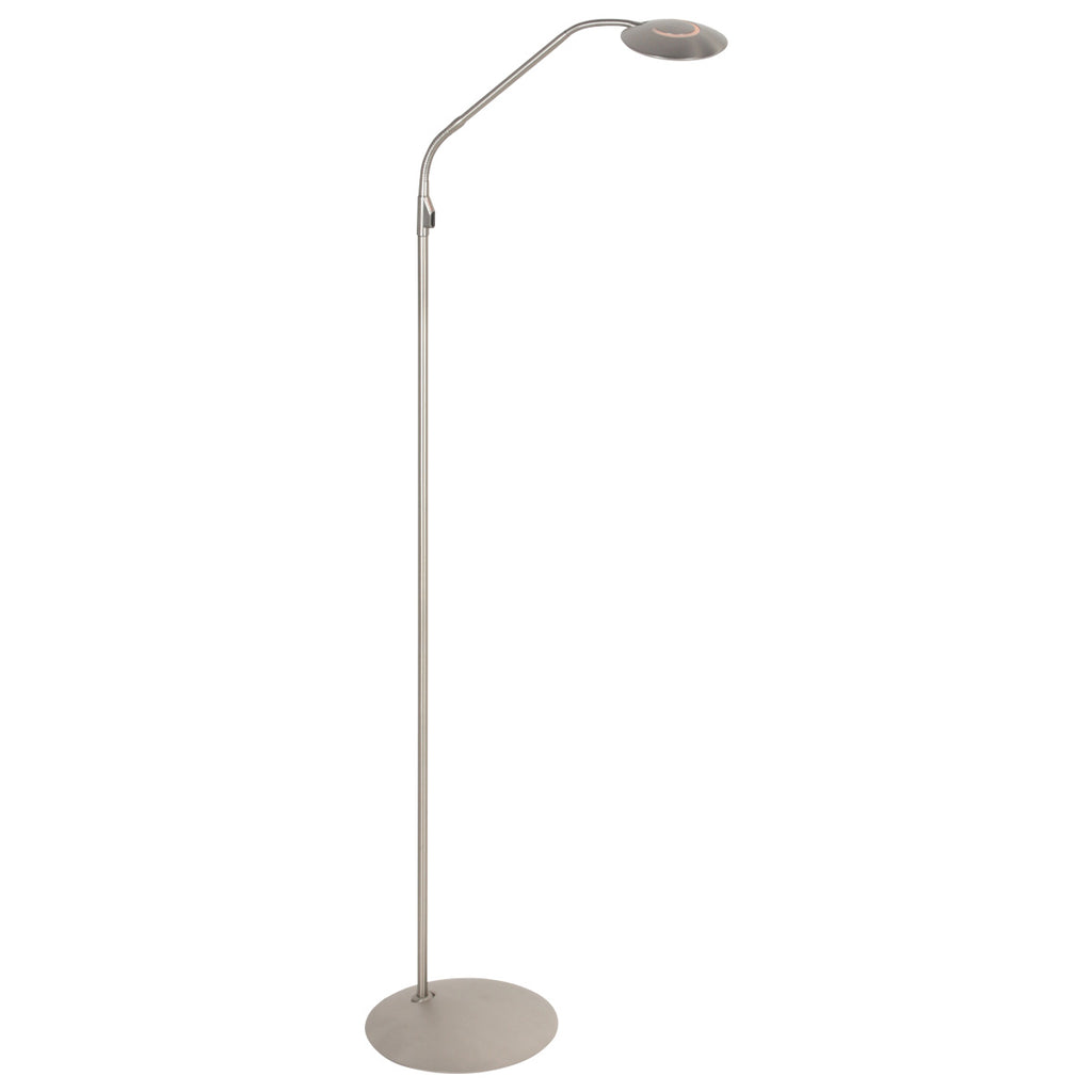 Stalen vloerlamp Zenith 2 4395ST met afstandsbediening