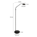 Vloerlamp Zenith 2 4395ZW zwart dimbaar en instelbaar licht