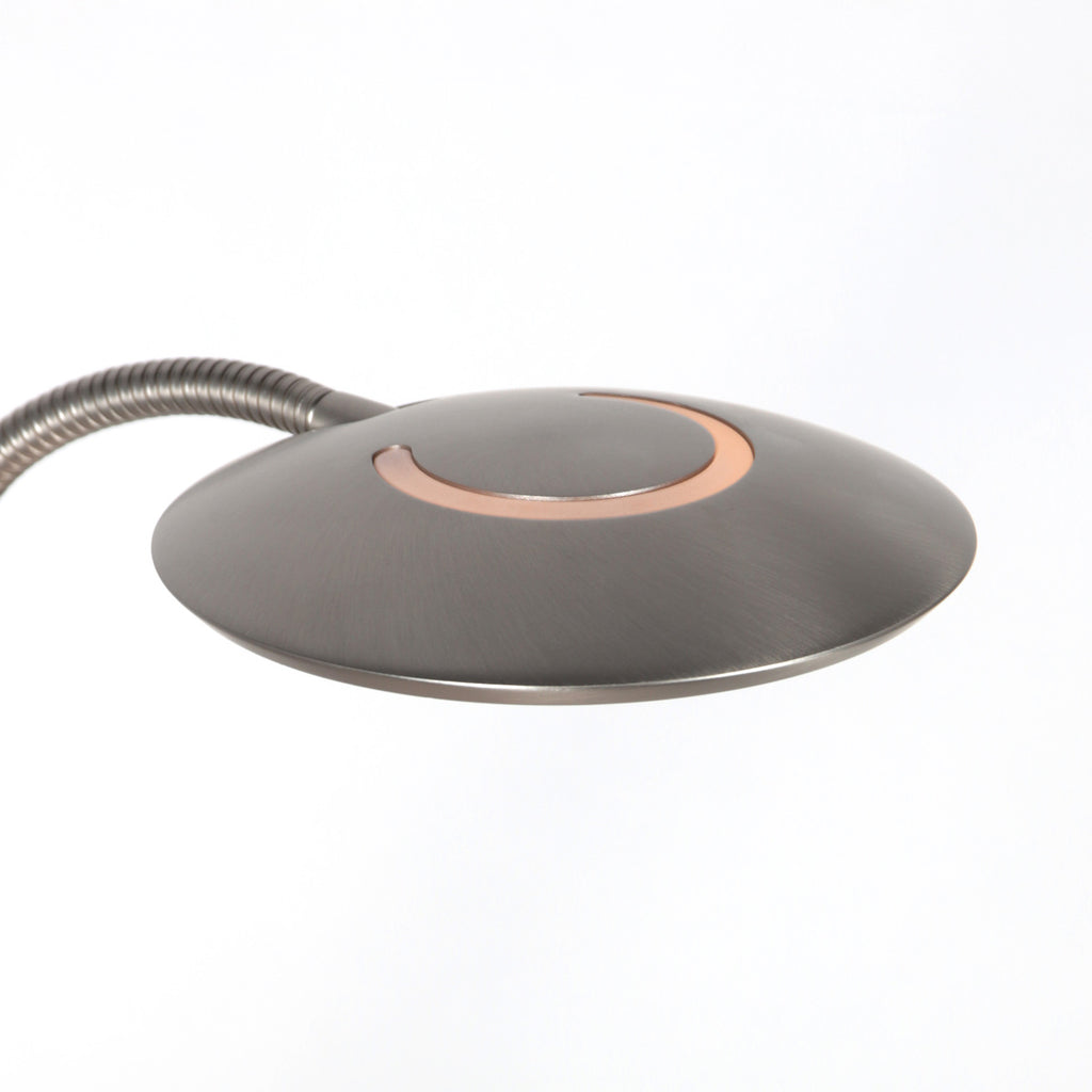 Stalen tafellamp Zenith 2 4397ST modern en verstelbaar