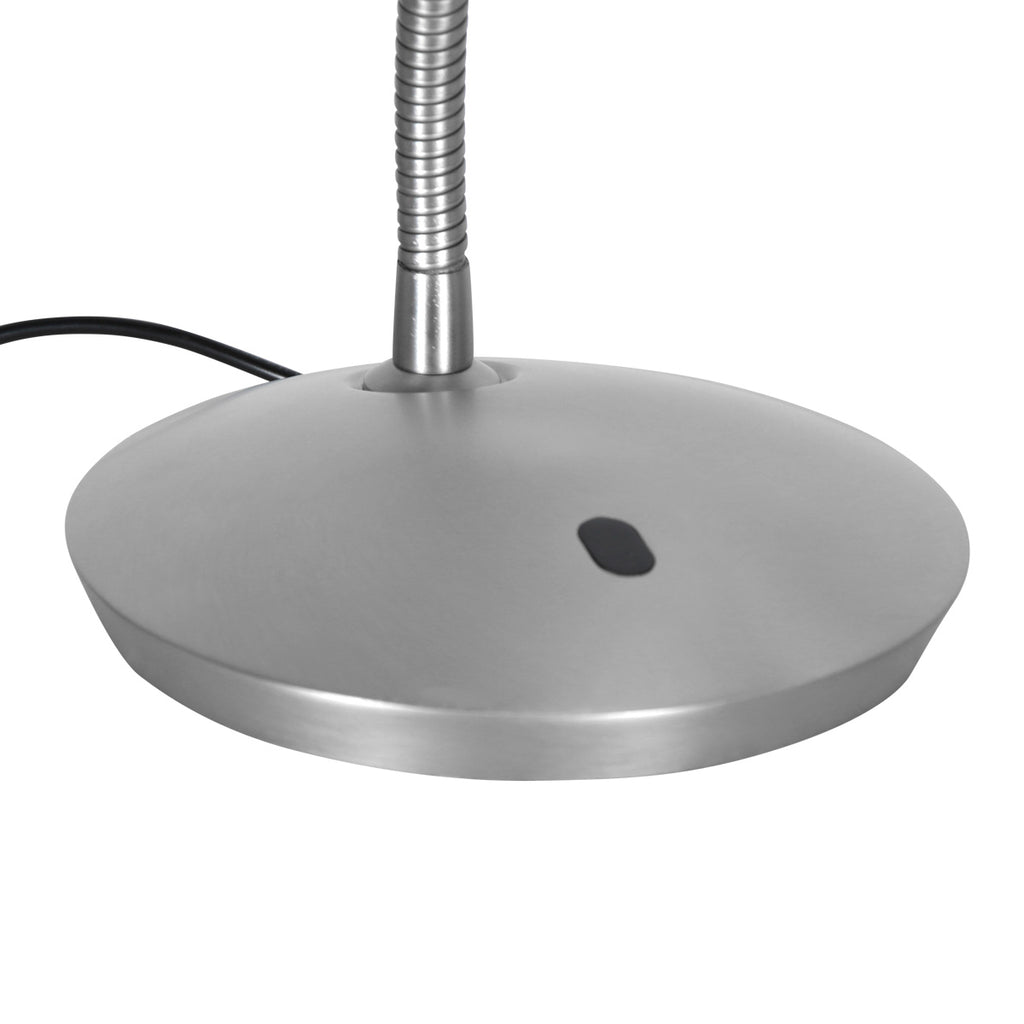 Stalen tafellamp Zenith 2 4397ST modern en verstelbaar