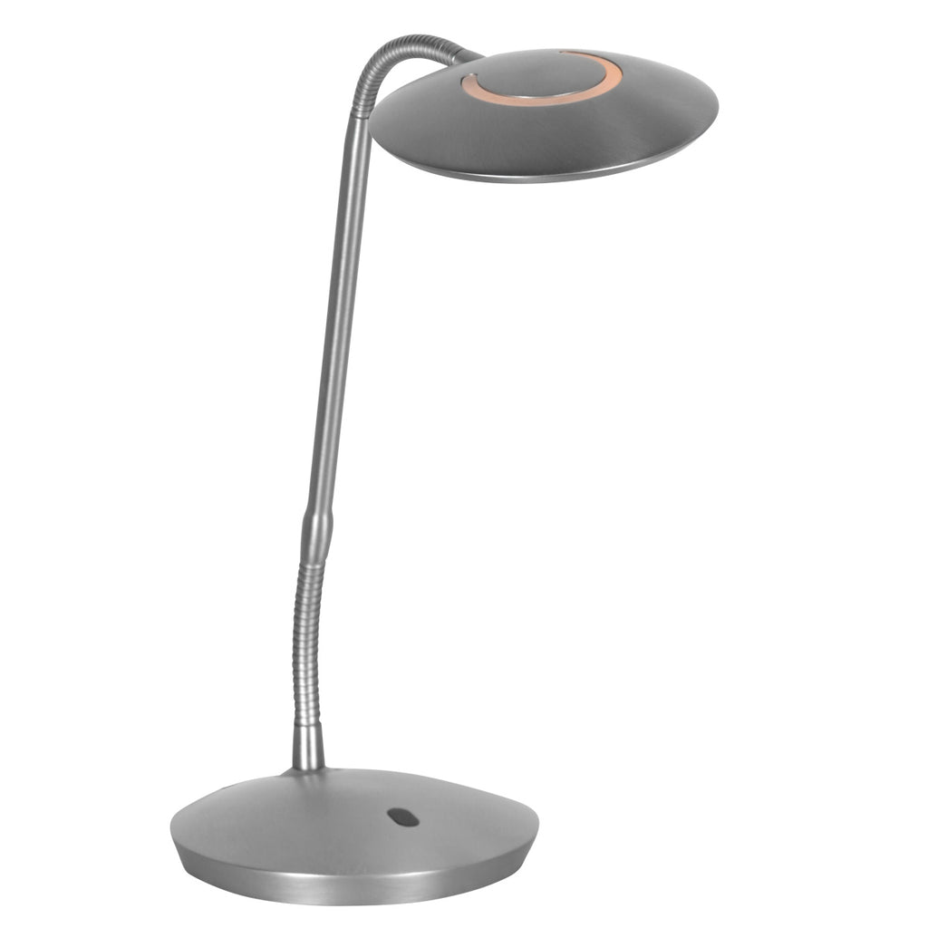 Stalen tafellamp Zenith 2 4397ST modern en verstelbaar
