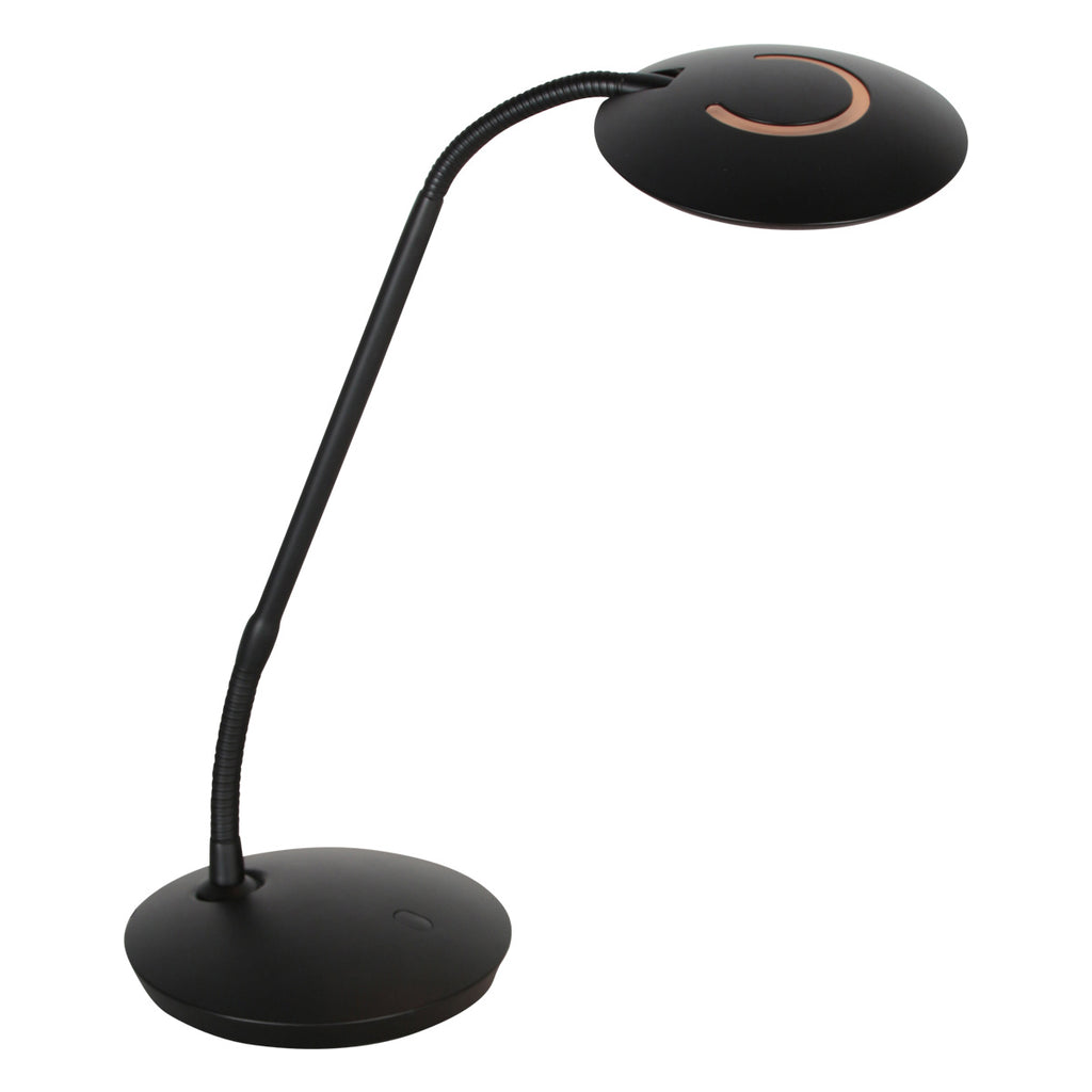 Zwarte tafellamp Zenith 2 4397ZW modern en verstelbaar