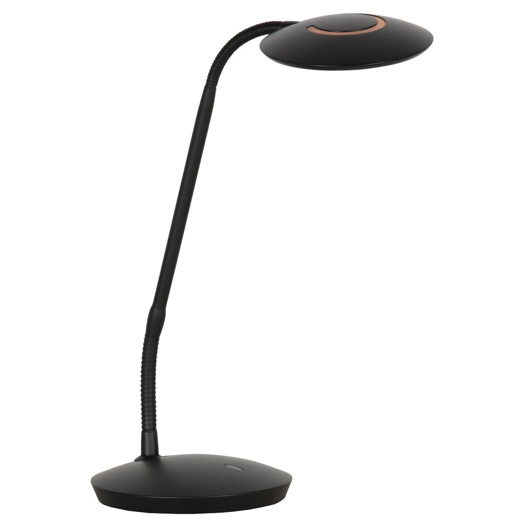 Zwarte tafellamp Zenith 2 4397ZW modern en verstelbaar
