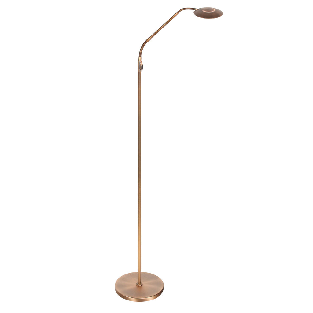 Vloerlamp Zenith 2 accu 4398BR geborsteld brons met flexarm