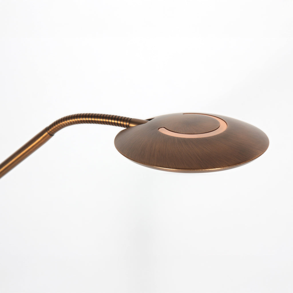 Vloerlamp Zenith 2 accu 4398BR geborsteld brons met flexarm