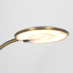 Vloerlamp Zenith 2 accu 4398ME geborsteld messing met flexarm