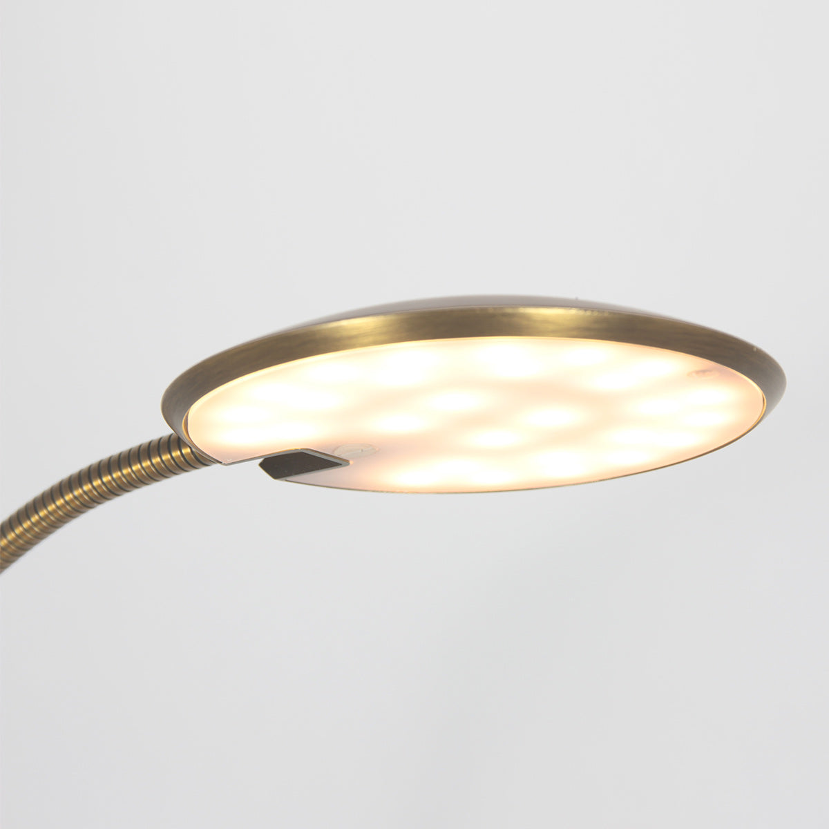 Vloerlamp Zenith 2 accu 4398ME geborsteld messing met flexarm