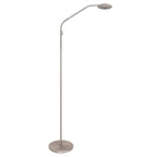 Vloerlamp Zenith 2 accu 4398ST geborsteld staal met flexarm