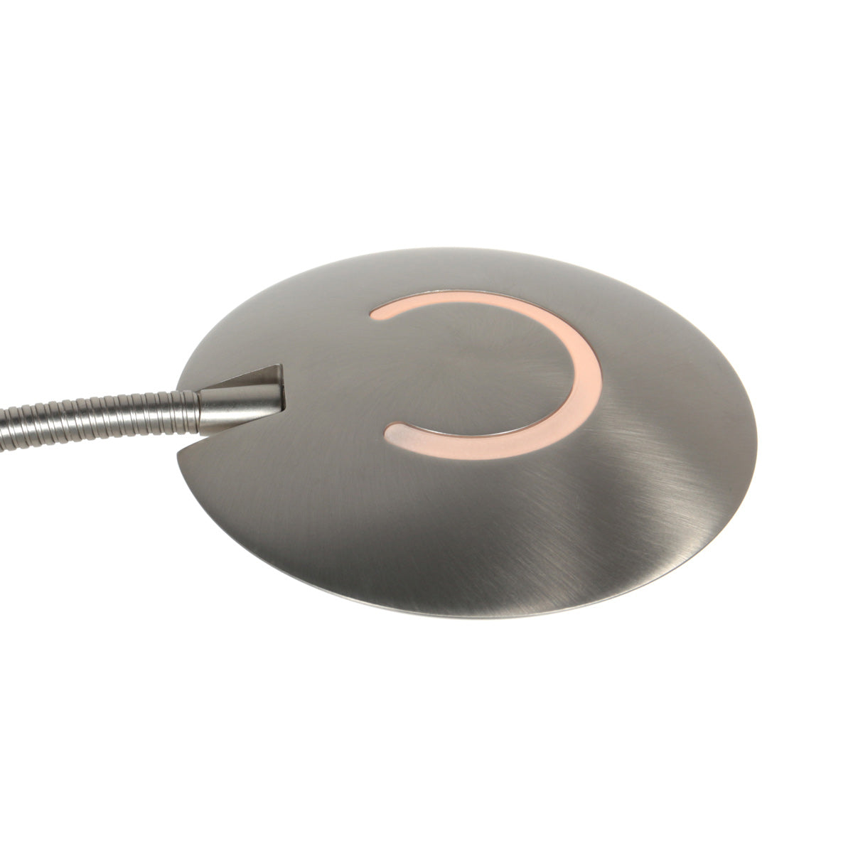 Vloerlamp Zenith 2 accu 4398ST geborsteld staal met flexarm