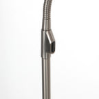 Vloerlamp Zenith 2 accu 4398ST geborsteld staal met flexarm