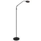 Vloerlamp Zenith 2 accu 4398ZW zwart met flexarm