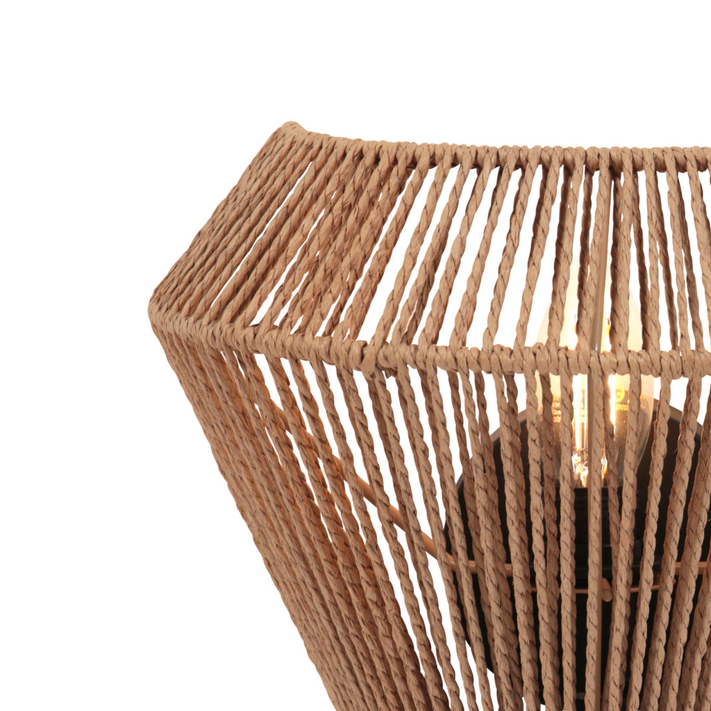 Maze 4399CR – Wandlamp van crèmekleurig touw met natuurlijke charme