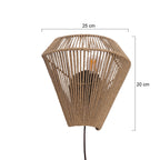 Maze 4399CR – Wandlamp van crèmekleurig touw met natuurlijke charme