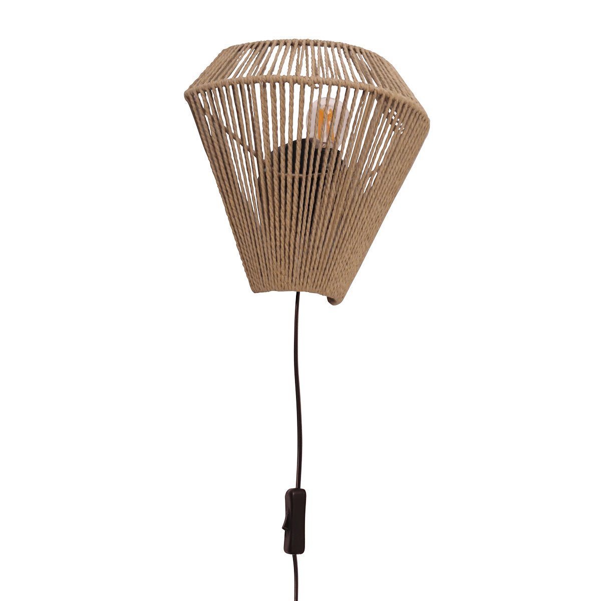 Maze 4399CR – Wandlamp van crèmekleurig touw met natuurlijke charme