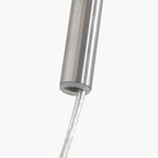 Boog wandlamp Vela Lino 4403ST staal met zwarte textiel kap