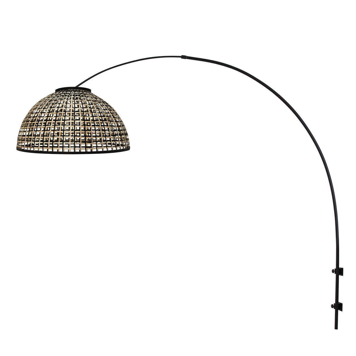 Nox Light 4407ZW – boog wandlamp met halfronde kap 60 cm