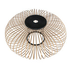 Boog wandlamp Sparkled Light 4408ZW zwart met bamboe kap
