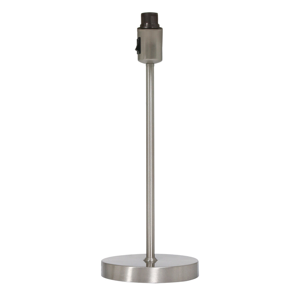 Tafellamp Noor 4415ST – Geborsteld staal met taupe linnen kap