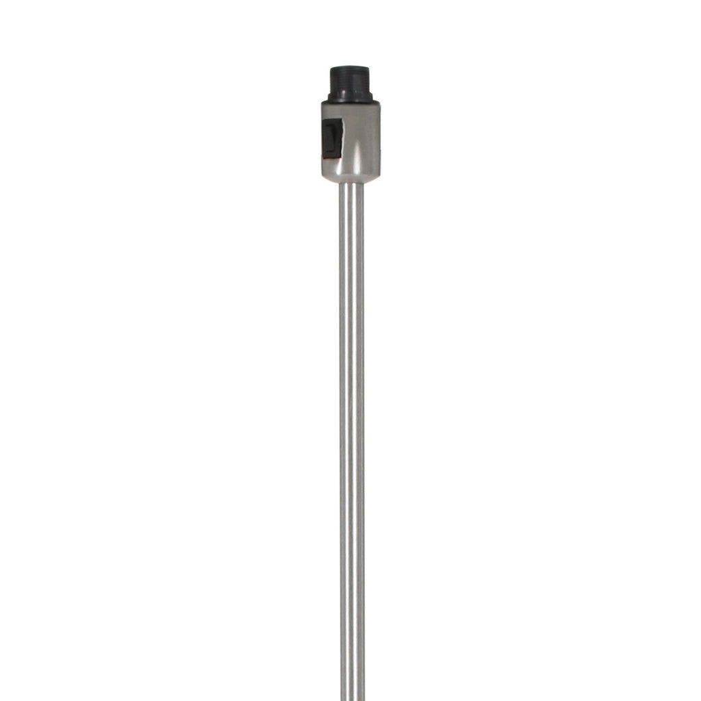 Vloerlamp Noor 4434ST – Geborsteld staal met groene velours kap