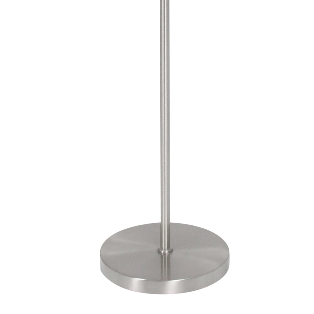 Vloerlamp Noor 4434ST – Geborsteld staal met groene velours kap