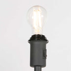 Vloerlamp Noor 4436ZW – Zwart armatuur met zwarte linnen kap