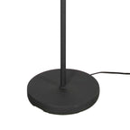 Vloerlamp Noor 4444ZW – Mat zwart met taupe linnen kap