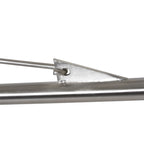 Wandlamp Vela Lino 4447ST staal met zwarte textiel kap Ø60 cm