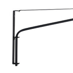 Wandlamp Vela Lino 4455ZW zwart met zwarte textiel kap Ø60 cm