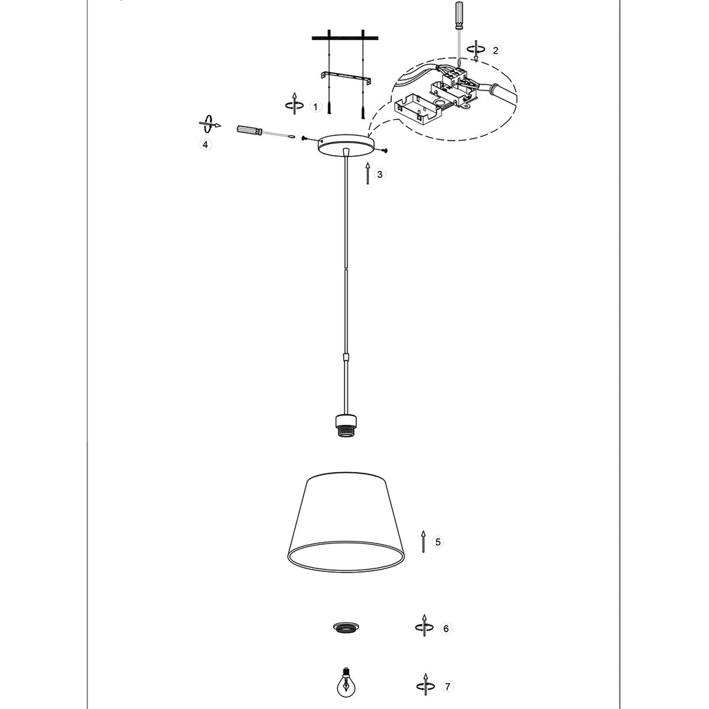 Nox Light 4477ZW – hanglamp met halfronde bamboe kap 60 cm