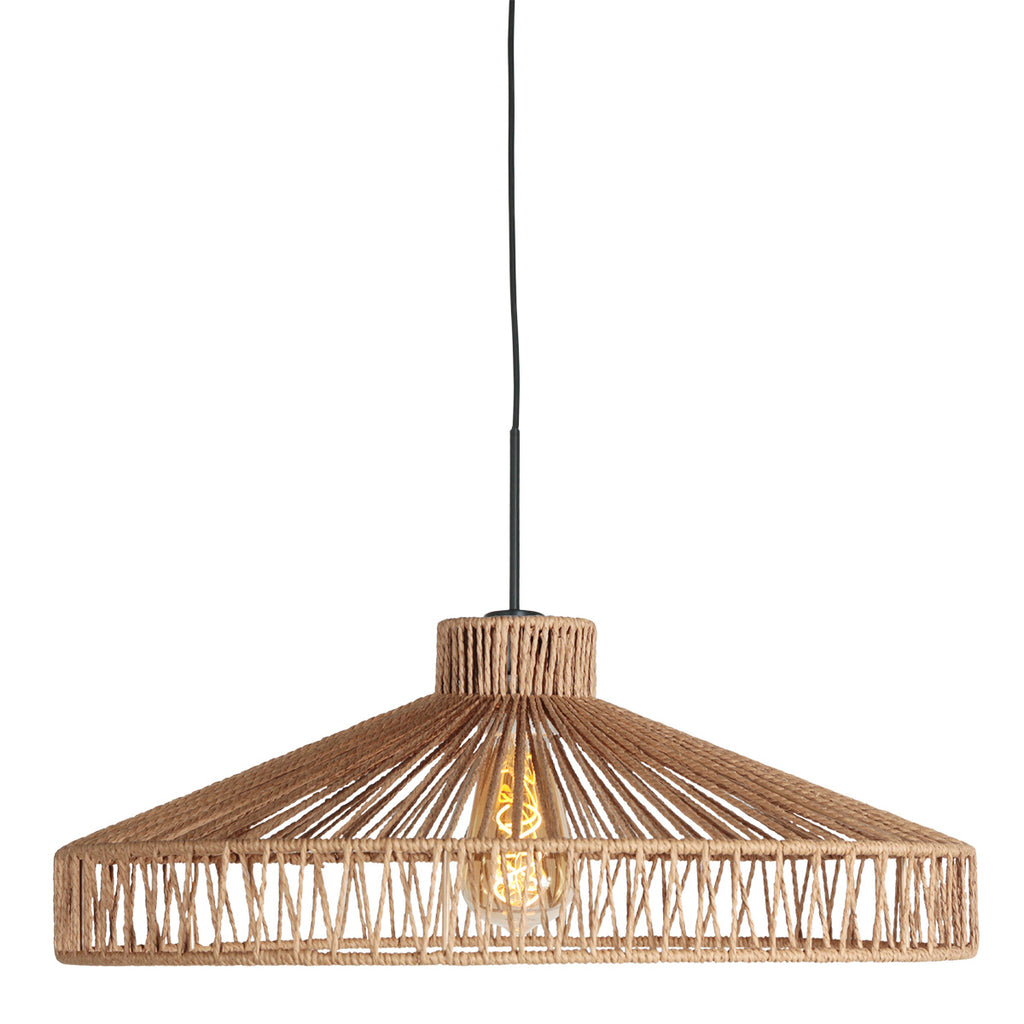 Hanglamp Ropex 4482ZW – touwdesign sfeervol en natuurlijk