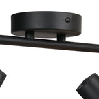 Wand-/plafondlamp Sumba 4488ZW – 2-lichts bamboe cilinder kapjes
