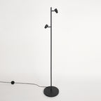 Vloerlamp Sumba 4492ZW – zwart met dubbel bamboe design