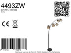 Vloerlamp Sumba 4493ZW – flexibel 5-lichts bamboe design