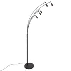 Vloerlamp Sumba 4493ZW – flexibel 5-lichts bamboe design