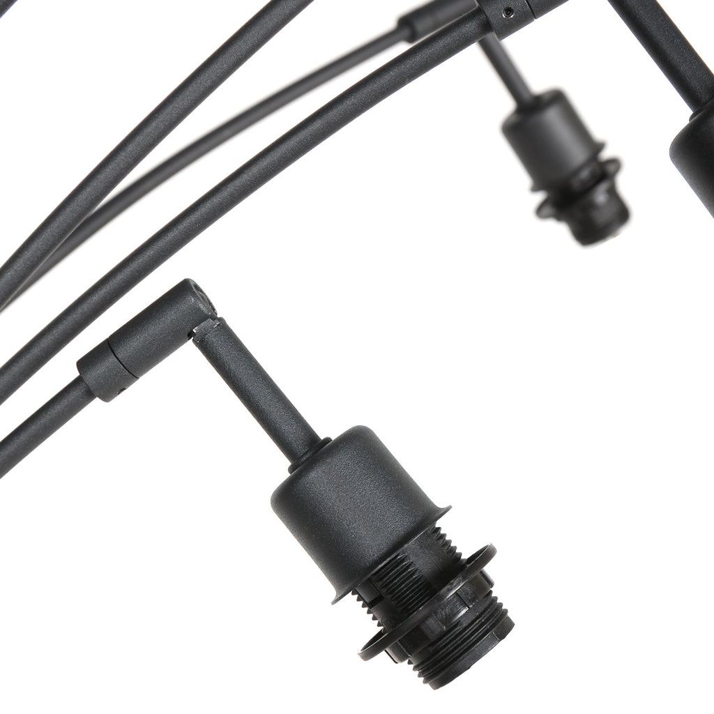 Vloerlamp Sumba 4493ZW – flexibel 5-lichts bamboe design