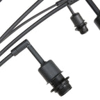 Vloerlamp Sumba 4493ZW – flexibel 5-lichts bamboe design