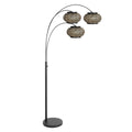 Nox Light 4494ZW – vloerlamp met 3 bamboe kapjes