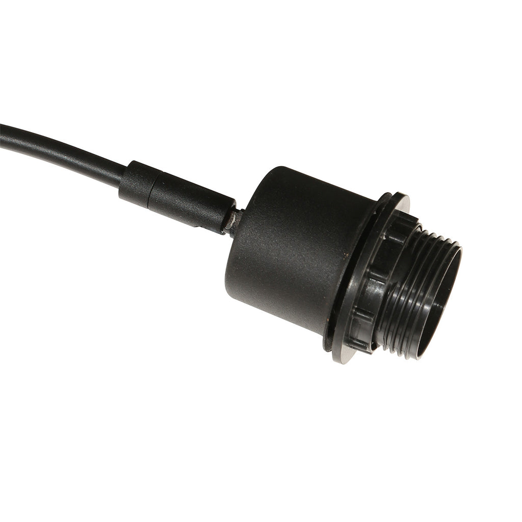 3-lichts vloerlamp Sparkled Light 4495ZW met open crème bamboe kappen