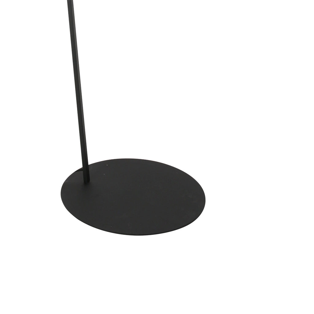 Zwarte vloerlamp Zig-Zag 4509ZW – speelse lijnen en warm bamboe