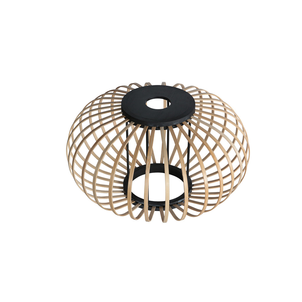 Hanglamp Silva 4524ZW – 5-lichts bamboe design Ø31cm trendy