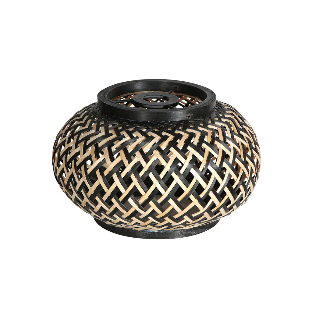 Nox Light 4528ZW – hanglamp met 5 bamboe kapjes