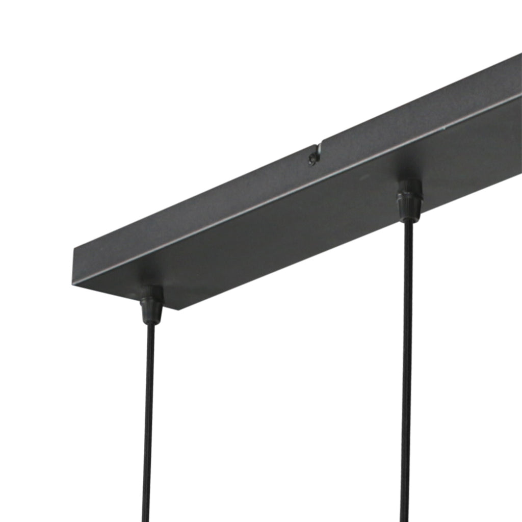 Hanglamp Silva 4529ZW – 5-lichts bamboelamp voor eettafel