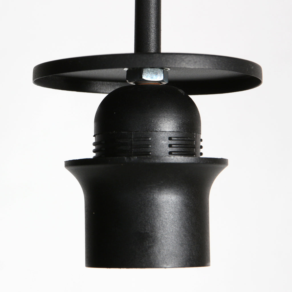 Nox Light 4538ZW – compacte hanglamp met bamboe kap